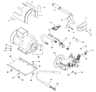 Main Components - 120v 60hz Diagram and Parts List for 67332 67332 Ridgid Drain Cleaner