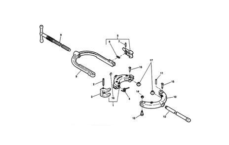 Fig-0 Diagram and Parts List for 468C  Ridgid Pipe Tools