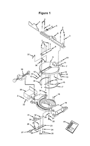 Fig-0 Diagram and Parts List for MS1250LS  Ridgid Saw