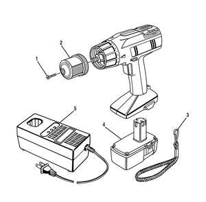 Fig-0 Diagram and Parts List for 97327487  Ridgid Cordless Drill