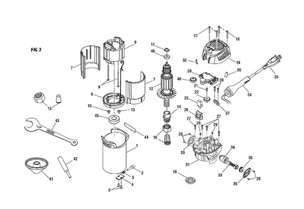 Part Location Diagram of 089041033190 Ryobi ASSEMBLY BRUSH
