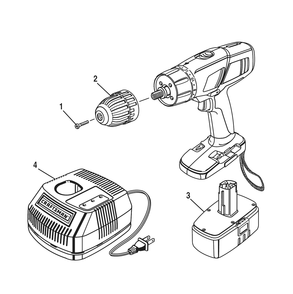 Fig-0 Diagram and Parts List for 97311345  Ridgid Cordless Drill