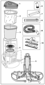 Hdb6000 Diagram and Parts List for AM2265  Ridgid Industrial Fan / Circulator