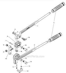Part Location Diagram of 43947 Ridgid 3/8 Lock Nut