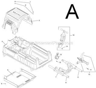 Page A Diagram and Parts List for 535-A  Ridgid Pipe Tools
