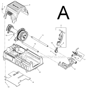 Page A Diagram and Parts List for 535-MANUAL  Ridgid Pipe Tools