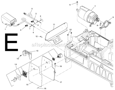 Page E Diagram and Parts List for 535-MANUAL  Ridgid Pipe Tools