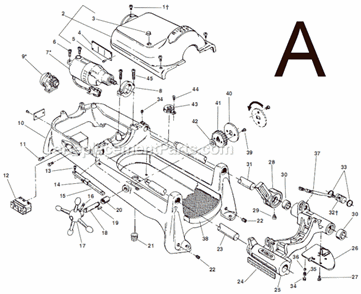 Part Location Diagram of 62062 Ridgid Top Cover