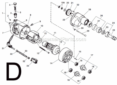 Part Location Diagram of 44960 Ridgid Drive Pinion