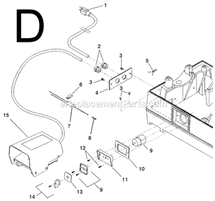 Part Location Diagram of 62037 Ridgid Cord Mounting Plate