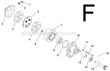 Page F Diagram and Parts List for 535  Ridgid Pipe Tools