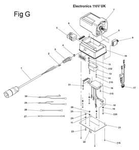 Fig-7 Diagram and Parts List for B-500  Ridgid Pipe Tools