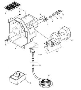 K-40b Electrical Components Diagram and Parts List for K-40AF 71732 Ridgid Drain Cleaner