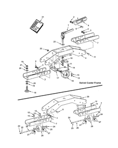 Fig-0 Diagram and Parts List for AC10500  Ridgid Tool Stand & Cart
