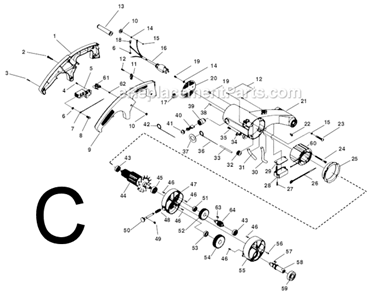 Part Location Diagram of 75112 Ridgid Gear Housing-Inner
