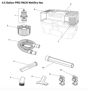 Part Location Diagram of 54388 Ridgid ASSEMBLY, FILTER CAGE