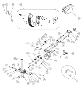 Page D Diagram and Parts List for R4231  Ridgid Miter Saw