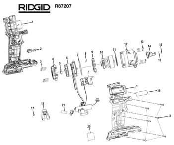 Fig-0 Diagram and Parts List for R87207  Ridgid Wrench