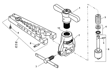 Fig-0 Diagram and Parts List for 445R  Ridgid Miscellaneous