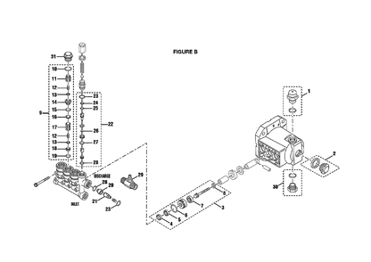 Fig-1 Diagram and Parts List for RD80763TR  Ridgid Pressure Washer