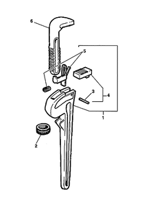 Fig-0 Diagram and Parts List for 24- Type-2 Ridgid Wrench