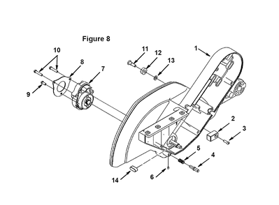 Part Location Diagram of 830031 Ridgid Arbor Assembly