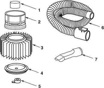 Wd24500 Vac Assembly Diagram and Parts List for AM2265  Ridgid Industrial Fan / Circulator
