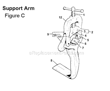 Part Location Diagram of 40355 Ridgid Feed Screw