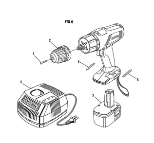 Fig-0 Diagram and Parts List for 97322702  Ridgid Cordless Drill
