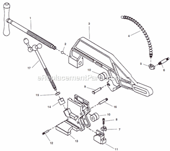 Part Location Diagram of 39855 Ridgid 90 Degree Elbow