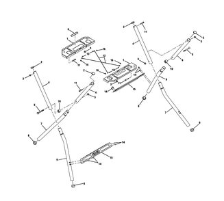 Fig-0 Diagram and Parts List for ACC11303  Ridgid Tool Stand & Cart