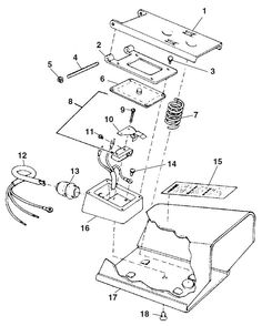 B-293 Footswitch For 1224 Diagram and Parts List for 29863  Ridgid Pipe Tools