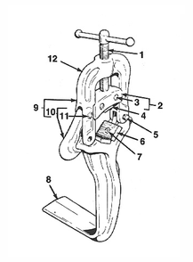 Fig-0 Diagram and Parts List for 700-DRIVE  Ridgid Pipe Tools