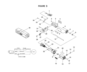 Fig-1 Diagram and Parts List for TP1300LS  Ridgid Planer Jointer