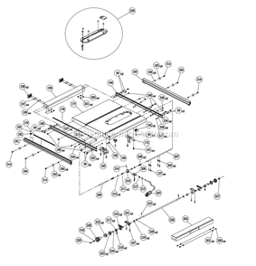 Page C Diagram and Parts List for R4550  Ridgid Table Saw