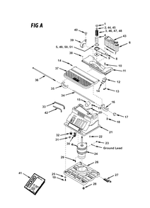 Part Location Diagram of 080038001402 Ryobi FRONT TABLE