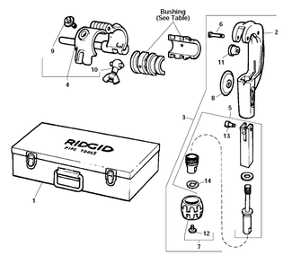 Fig-0 Diagram and Parts List for E-4695  Ridgid Circular Saw