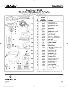 Hd1600 Id 2018 16 Gal Detach File[2].Jpg Diagram and Parts List for AM2265  Ridgid Industrial Fan / Circulator