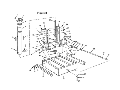 Fig-1 Diagram and Parts List for RS1000LS  Ridgid Saw