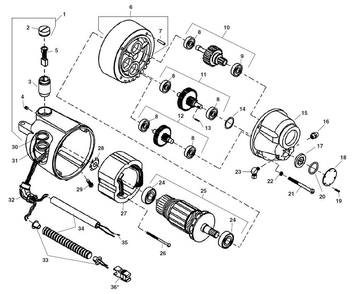 300a Motors Diagram and Parts List for 300 COMPLETE 15682 Ridgid Pipe Tools