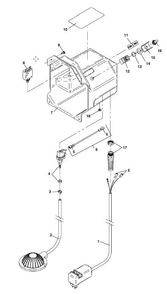 Electric Components Diagram and Parts List for K-40AF 71732 Ridgid Drain Cleaner