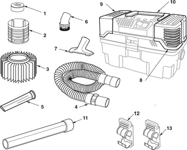 Part Location Diagram of 818977-1 Ridgid Cage Filter