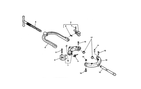Fig-0 Diagram and Parts List for 466HWS  Ridgid Pipe Tools