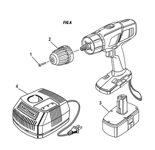 Fig-0 Diagram and Parts List for 973113450  Ridgid Cordless Drill