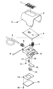 Page A Diagram and Parts List for B-294  Ridgid Foot Switch