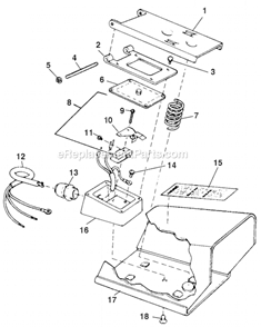 Page A Diagram and Parts List for B-436  Ridgid Foot Switch