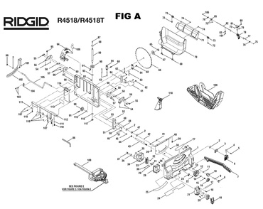 Part Location Diagram of 089110102182 Ridgid Washer