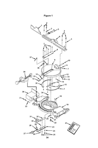 Fig-0 Diagram and Parts List for MS1250  Ridgid Saw