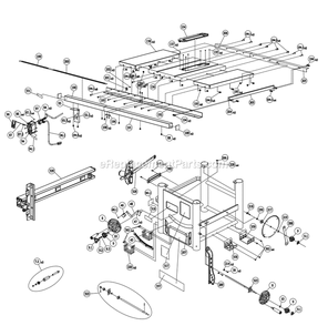Page A Diagram and Parts List for R4560  Ridgid Table Saw