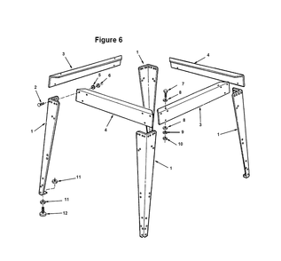 Fig-4 Diagram and Parts List for RS1000LS  Ridgid Saw